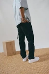 Standard Cloth Flared Cargo Pant In Black