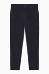 Cos Straight-leg Corduroy Chinos In Blue