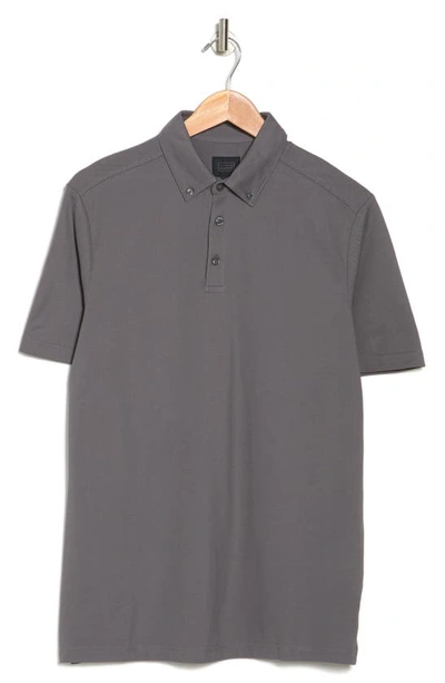 14th & Union Short Sleeve Coolmax Polo In Grey Castlerock