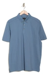 14th & Union Short Sleeve Coolmax Polo In Blue Captain