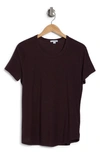 James Perse Crewneck Tee In Eggplant