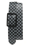 ABOUND CHECK PATTERN FAUX LEATHER REVERSE BELT