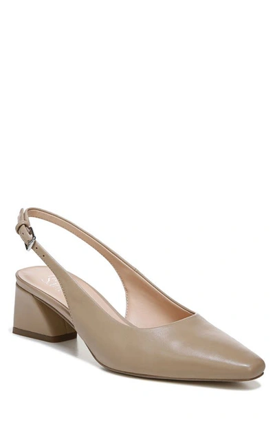 Franco Sarto Jacer Slingback Pump In Mocha Beige Leather