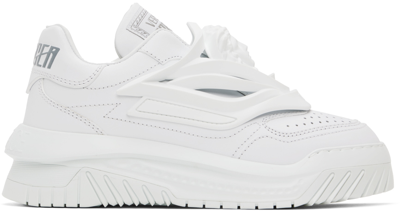 Versace Odissea Caged Rubber Medusa Trainers In White