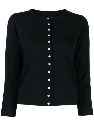 Agnès B. Le Classique Press-stud Cardigan In Black