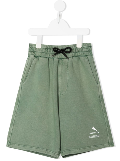 Mauna Kea Kids' Logo-print Bermuda Shorts In Green