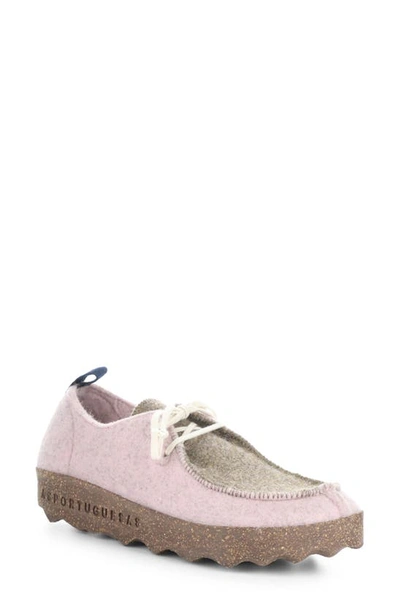 Asportuguesas By Fly London Chat Trainer In Marble Pink/ Taupe Tweed/ Felt