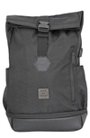 Save The Ocean Men's Ballistic Expandable Backpack In Black