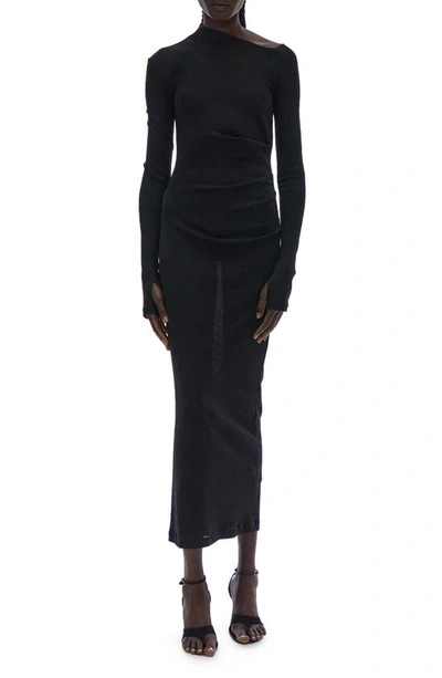 helmut lang asymmetrical shirt dress Helmut Lang // Brown Asymmetrical Shirt Dress  VSP Consignment