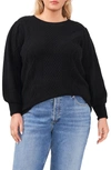 1.STATE MIXED CABLE CREWNECK SWEATER