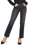Nydj Emma Womens Denim Relaxed Straight Leg Jeans In Legend
