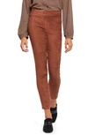 Nydj Faux Suede Leggings In Coffee Bean