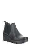 Fly London Byne Wedge Chelsea Boot In 010 Black Arkansas