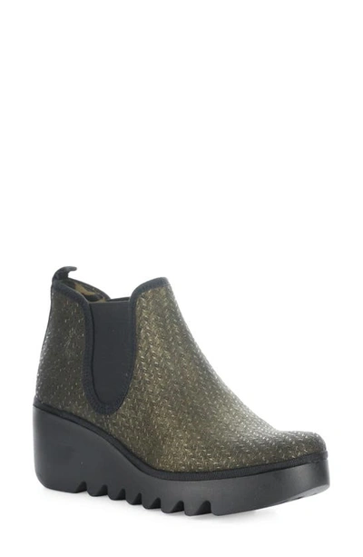 Fly London Byne Wedge Chelsea Boot In 015 Olive Rames