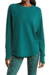 Zella Relaxed Long Sleeve T-shirt In Green Bug