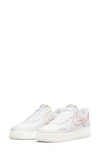 Nike Air Force 1 07 Se Sneaker In White/ Orange/ Green