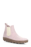 Asportuguesas By Fly London Caia Chelsa Boot In 017 Marble Pink Tweed/ Felt