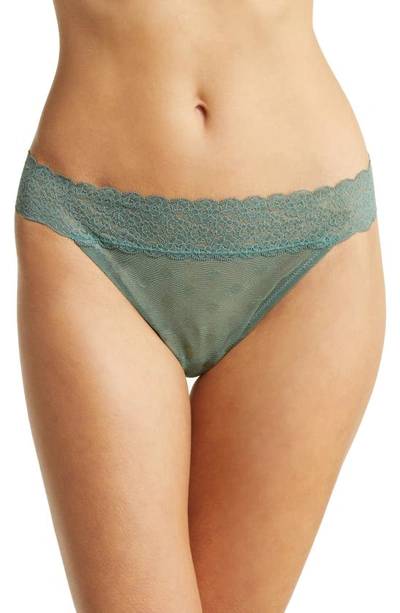 Skarlett Blue Dare Lace Thong In Everglade