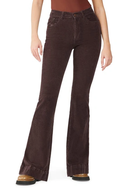 Dl1961 Bridget Instasculpt High Waist Bootcut Corduroy Jeans In Brown