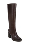 Naturalizer Genn Knee High Boot In Chocolate Brown Leather