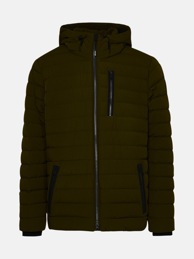 Moose Knuckles Hooper Green Nylon Down Jacket