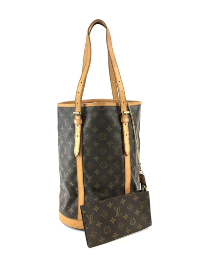 Pre-owned Louis Vuitton  Monogram Marais Gm Bucket Bag In Brown
