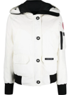 Canada Goose Womens Nrth Star White Chilliwack Hooded Woven-down Jacket In White