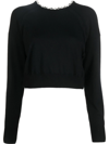 Rabanne Basic Sweater With Chain Detail Black In Black