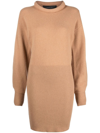 FEDERICA TOSI ROLL-NECK KNITTED JUMPER DRESS