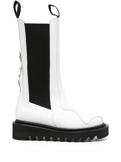 Toga Aj1121 50mm Chunky Boots In White
