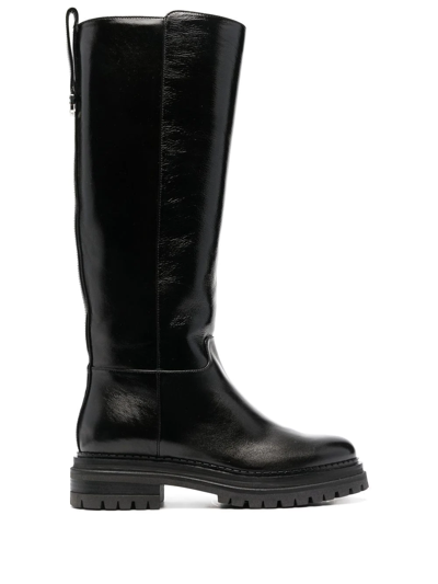 Sergio Rossi Joan Knee-length Boots In Black
