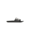 Jw Anderson Logo-print Leather Slides In Black