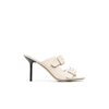 STAUD NEUTRAL REMI 100 LEATHER SANDALS,07123518037695