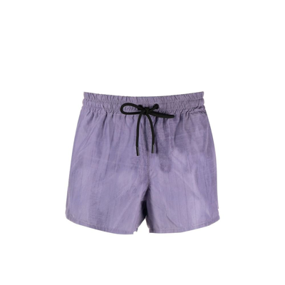 Commas Drawstring High-cut Swim Shorts In Purple