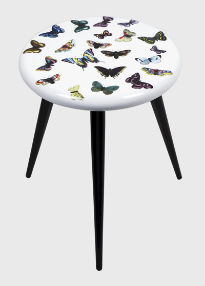 Fornasetti Farfalle Stool - 18" In Multi