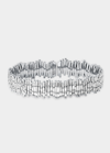SUZANNE KALAN ETERNITY BANGLE IN 18K WHITE GOLD AND DIAMONDS