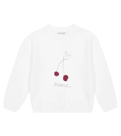 Bonpoint Kids' Tayla Cotton Sweatshirt In White