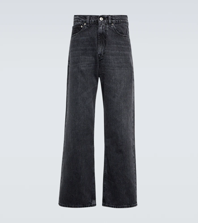 Our Legacy Straight Leg Washed Jeans In Grey