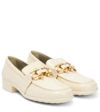 Bottega Veneta Almond-toe Leather Loafers In Butter