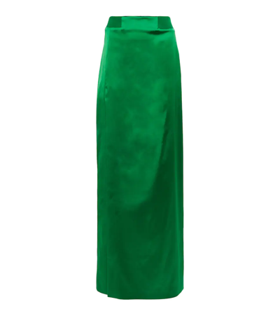 Tom Ford Full Length Evening Skirt In Emerald Green
