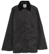 Totême Country Cotton Jacket In Washed Black
