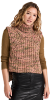 Isabel Marant Étoile Meggy Turtleneck Sweater Vest In Multicolor