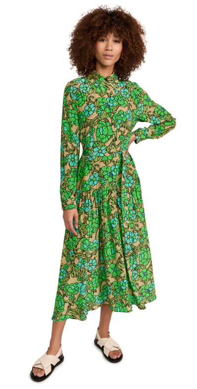 retrofete green mini dress Rachel Comey Toga Dress Green – Beklina main image 1
