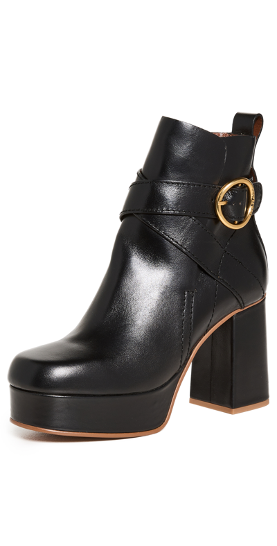See By Chloé Lyna Ankle Boots In Black