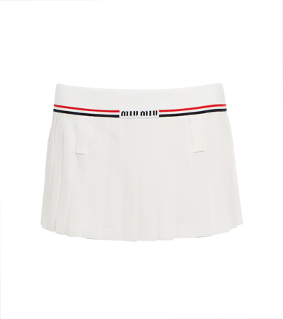 MIU MIU PLEATED MINISKIRT