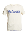 ALEXANDER MCQUEEN MEN'S GRAFFITI-LOGO T-SHIRT