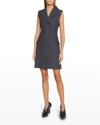 Givenchy Double-breasted Tuxedo Minidress In Grey Mix