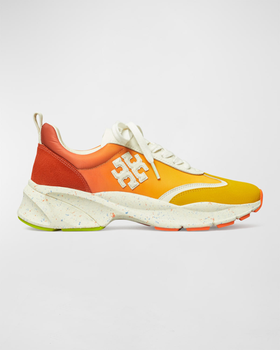 Tory Burch Good Luck Trainer Sneakers In Goldfinch / New I