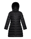 MONCLER GIRL'S MOKA LONG PUFFER COAT