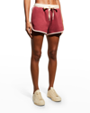 The Upside Banksia Leah Track Shorts In Currant